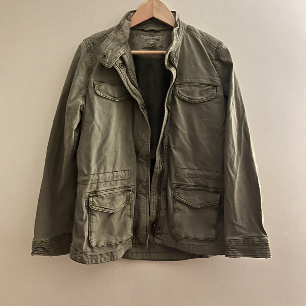 Lucky Brand Olive Cargo Style Jacket, Size S